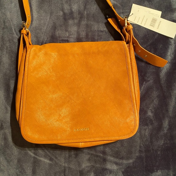 Lacoste leather Messenger bag - Picture 2 of 7